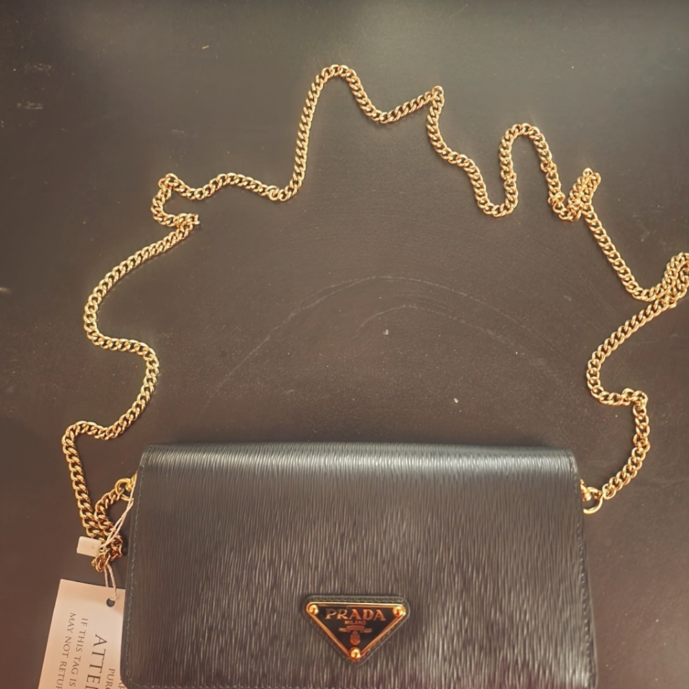 BRAND NEW PRADA MINI BLACK PURSE